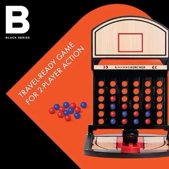 NWT Sharper Image Basketball Connect 4 Launcher 2 Player Table Game - Picture 3 of 8